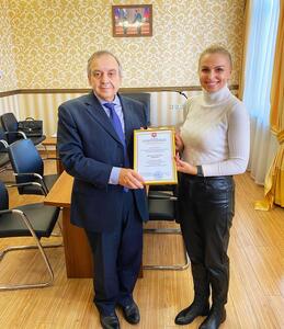 Член ОП РК Анастасия Гридчина получила заслуженную награду